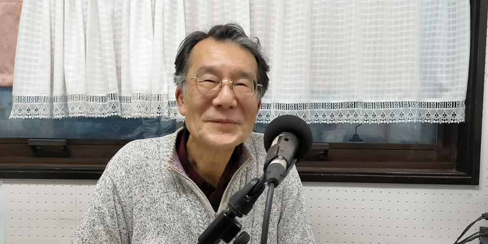 社長とランチタイム収録風景