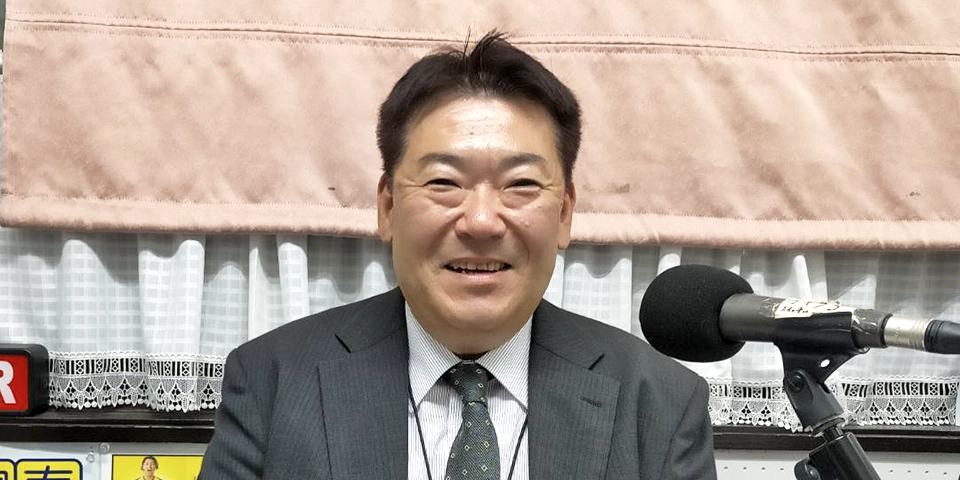 社長とランチタイム収録風景