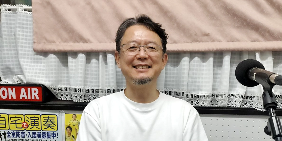 社長とランチタイム収録風景
